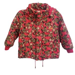 Moschino Bambino Red Puffer Coat, Size 6A